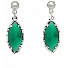 Gemshine Ohrhänger GREEN DROPS in silver coloured | Gr.: onesize