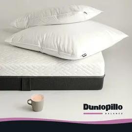 DUNLOPILLO Federkopfkissen Balance 40 x 80 cm Weiß