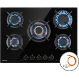 Klarstein Gasherd Gaskochfeld 5 Flammen