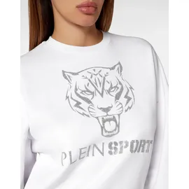 Plein Sport Sweatshirt Tiger Silber/Weiß M