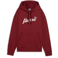 Puma Fleece Hoodie Intense Red/White Rubber M