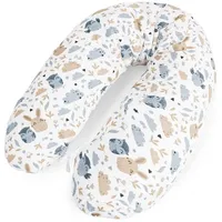 Amilian Stillkissen 170 cm Patchwork Grau