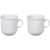 Thomas Trend Weiß - 2 x Becher mit Henkel 0,28 l - 11400-800001-15503 - Henkelbecher Mugge Humpen