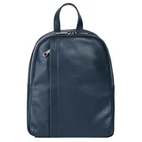Samantha look Cityrucksack Echt Leder, Made in Italy, blau