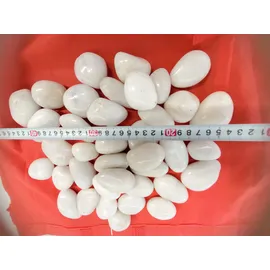 Aquagart Polierter Kiesel 20 kg Weiß