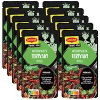 MAGGI Food Travel Würzpaste Teriyaki Style (Ohne Konservierungsstoffe, Vegetarisch), 10er Pack (10 x 65g)