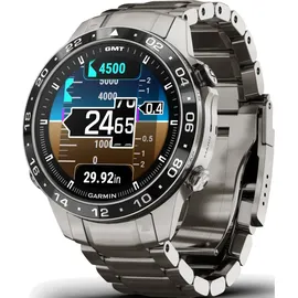 Garmin MARQ Gen2 Aviator Titaniumarmband silber