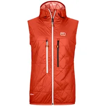 Ortovox Damen Swisswool Piz Boè Weste (Größe L, rot)