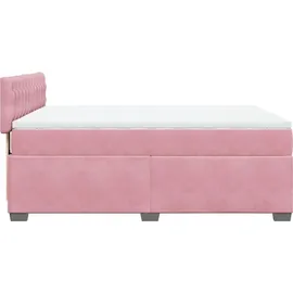 vidaXL Boxspringbett 140 x 200 cm Rosa