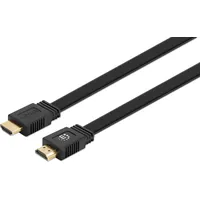 Manhattan HDMI Typ A) (Standard) Schwarz 355629 4K UHD,