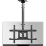 ONKRON Deckenhalterung für Fernseher & Monitor 32-80 Zoll - Fernsehhalterung schwenkbar max VESA 600x400 bis zu 68,2 kg TV Deckenhalterung Schwarz/Fernseher Halterung Decke