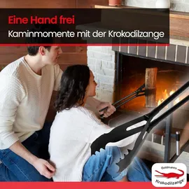 Goldmann Kaminholzzange Metall Ø 0 cm schwarz