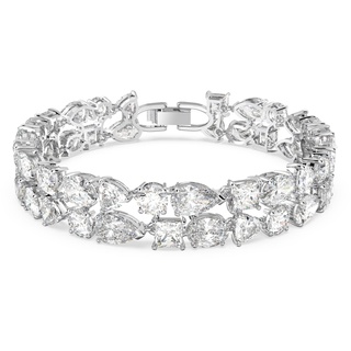 Swarovski Mesmera Armband, Rhodiniertes Damenarmband mit Strahlenden Swarovski Kristallen