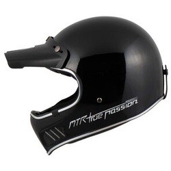 Vintage-MX Evo Retro Offroad- Helm schwarz XL