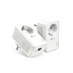 TP-Link AV1000 Gigabit Powerline Adapter Kit mit Steckdose - 2 Stück