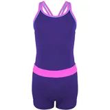 Mädchen Badeanzug Sport Badeanzug Mädchen mit Bein und Racerback Chlorresistent 128