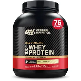 Optimum Nutrition Gold Standard 100% Whey Vanilla Ice Cream Pulver 2270 g