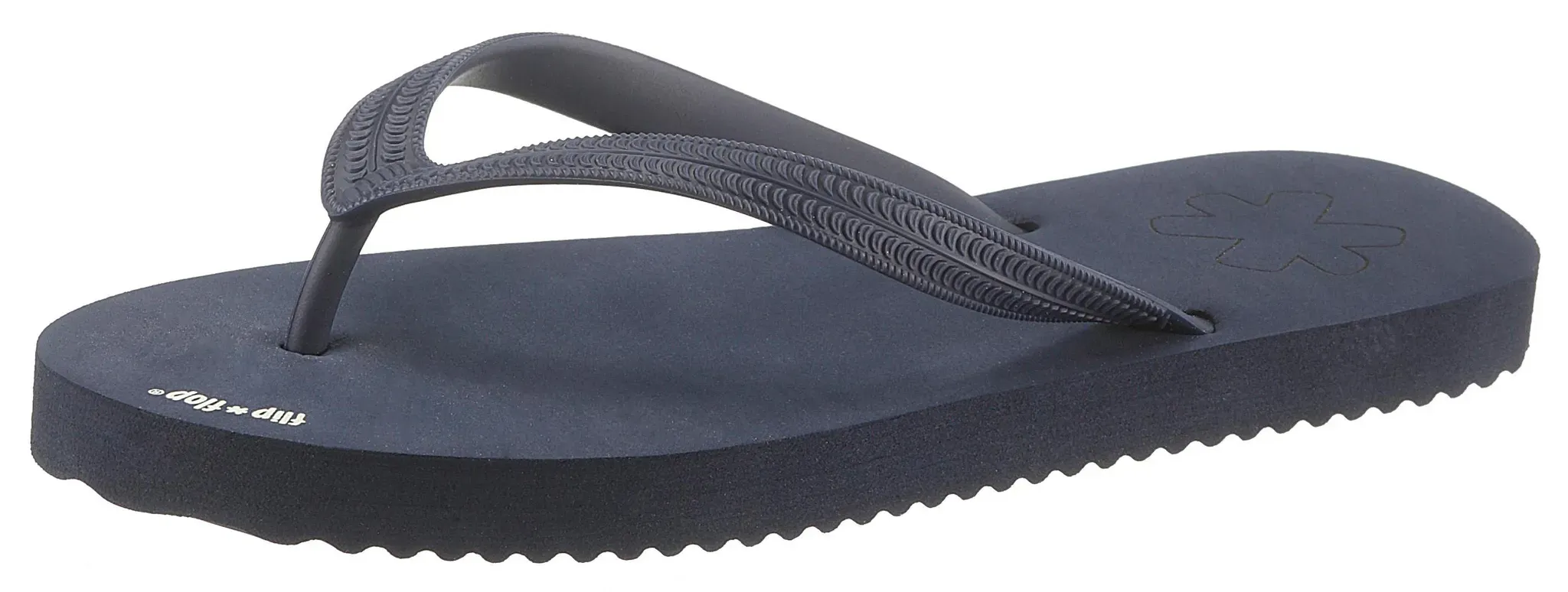 Flip Flop Zehentrenner, Sommerschuh, Poolsildes, frei von tierischen Bestandteilen Flip Flop dunkelblau 45