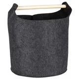 Böttcher-AG Aufbewahrungskorb 35 Liter, 33 x 29 x 38 cm, Filz, schwarz