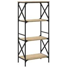 vidaXL Bücherregal 4 Böden 59 x 35 x 132 cm Braun