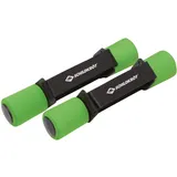 Vinyl-Hantelset im ABS-Kunststoffkoffer 960010 Grün/Schwarz 960008