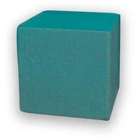 Betten-ABC KUBI Sitzhocker Sitzwürfel Bodenkissen Fußhocker 40x40x40 cm fünf Farben Wohnzimmer, Kinderzimmer, Gästezimmer oder Flur (Farbe: Türkis)