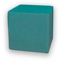 Betten-ABC KUBI Sitzhocker Sitzwürfel Bodenkissen Fußhocker 40x40x40 cm fünf Farben Wohnzimmer, Kinderzimmer, Gästezimmer oder Flur (Farbe: Türkis)