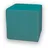 Betten-ABC KUBI Sitzhocker Sitzwürfel Bodenkissen Fußhocker 40x40x40 cm fünf Farben Wohnzimmer, Kinderzimmer, Gästezimmer oder Flur (Farbe: Türkis)