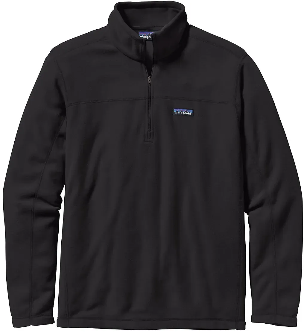 Patagonia Micro D Fleece Half-Zip Fleece Pullover black Gr. L