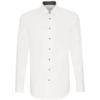 Seidensticker Herren Slim Fit, Langarm, Kentkragen für 1 1 WEISS, 42