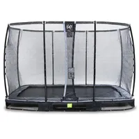 EXIT TOYS Elegant Premium Inground-Trampolin 244 x 427 cm inkl. Deluxe Sicherheitsnetz schwarz