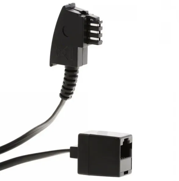 Helos Telefonadapter - TAE-F (M) zu RJ-45 (4-PIN)