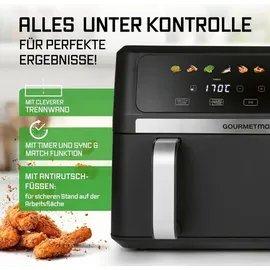 GOURMETmaxx Heißluftfritteuse AirGenius 10 l schwarz