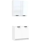 vidaXL Modell 14 2-tlg. Weiß
