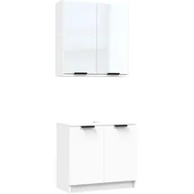 vidaXL Modell 14 2-tlg. Weiß