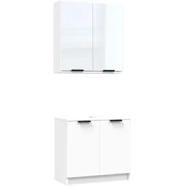 vidaXL Modell 14 2-tlg. Weiß