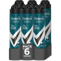 Rexona Invisible Black & White Deospray Advanced Protection 6 x 200 ml