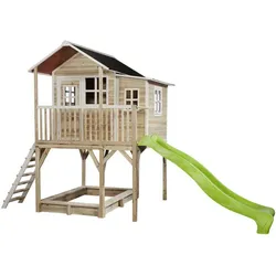 EXIT Toys Spielhaus »Loft Spielhäuser«, BxHxT: 190 x 269 x 444 cm, natur