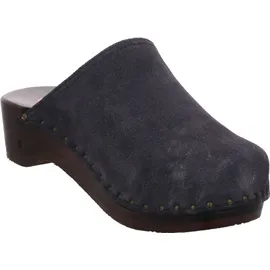 Berkemann Velours-Toeffler Unisex-Erwachsene Clogs, Blau (Blau), 38 EU