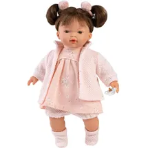 m.llorens juan, s.l. Vera Babypuppe brünett rosa (1013356) 33 cm