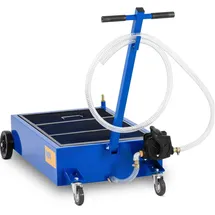 MSW Ölauffangwanne Stahl 75 Liter blau fahrbar