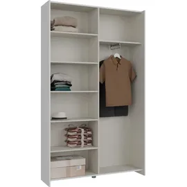 MITEPEK Schwebetürenschrank Nook 120,1 x 210 x 39,1 cm Weiß