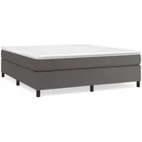 AUVYI Boxspringbett Polsterbett, Bett, Betten, Bettgestell, Schlafzimmer 180x200 cm Grau Stauraumbett Boxspringbetten Kunstleder