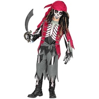 Carnival Party 5tlg. Kostüm "Pirat" in Grau - 158