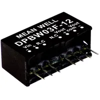MeanWell Mean Well DPBW03F-15 DC/DC-Wandlermodul 100 mA 3 W