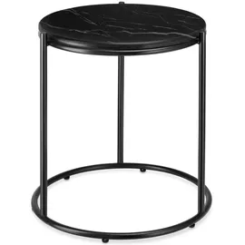 Tectake Ellsa Schwarz Marmor 43 x 50,5 x 43 cm