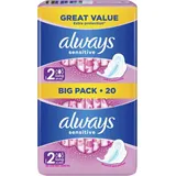 5er Pack Always Damenbinden - Sensitive Long - 20 Stück
