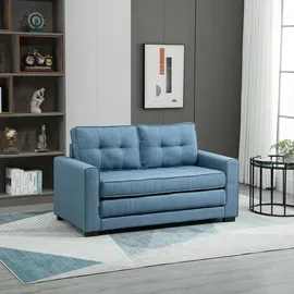 Homcom Schlafsofa 2-Sitzer mit Schlaffunktion 147,5 x 75 x 85cm