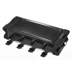 Michelino Raclett BBQ-Grill für 8 Personen mit 8 St. PP-Spateln Tischgrill Grill Platte