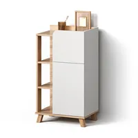 Livinity® Unterschrank, Sonoma Eiche, Weiß, 6 Fächer, 1 Schubladen,